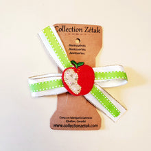 Cargar imagen en el visor de la galería, Barrette À Cheveux - Pomme rouge