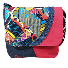 Charger l'image dans la galerie, Sac bandoulière en toile de coton - NATHALIE | COLLECTION ZÉTAK