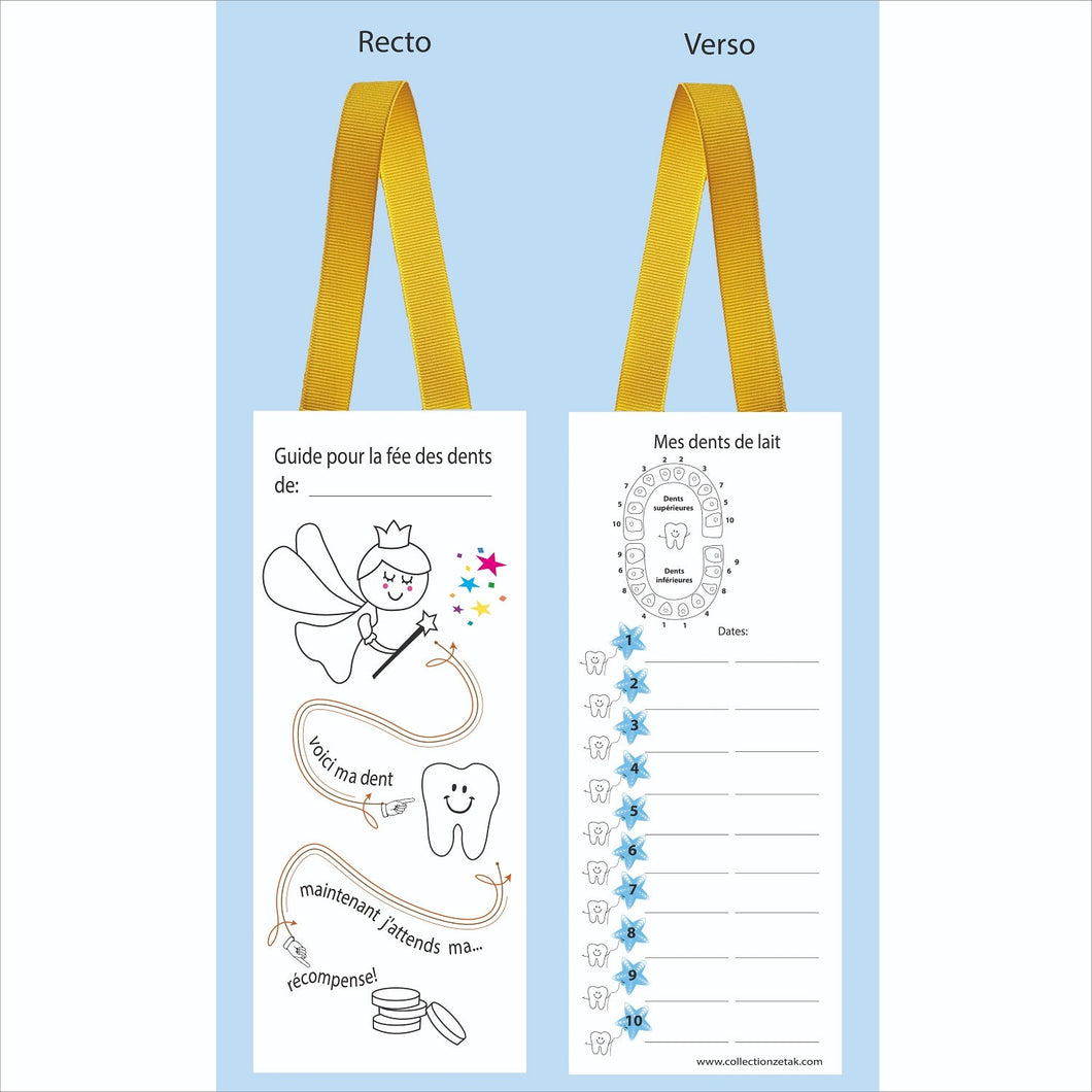 Carte Guide pour la Fée des dents / Garçon